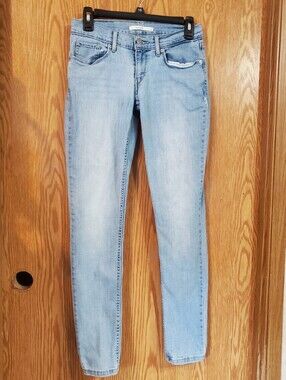 Levi's 524 Skinny Jeans Light Blue Wash Size 27